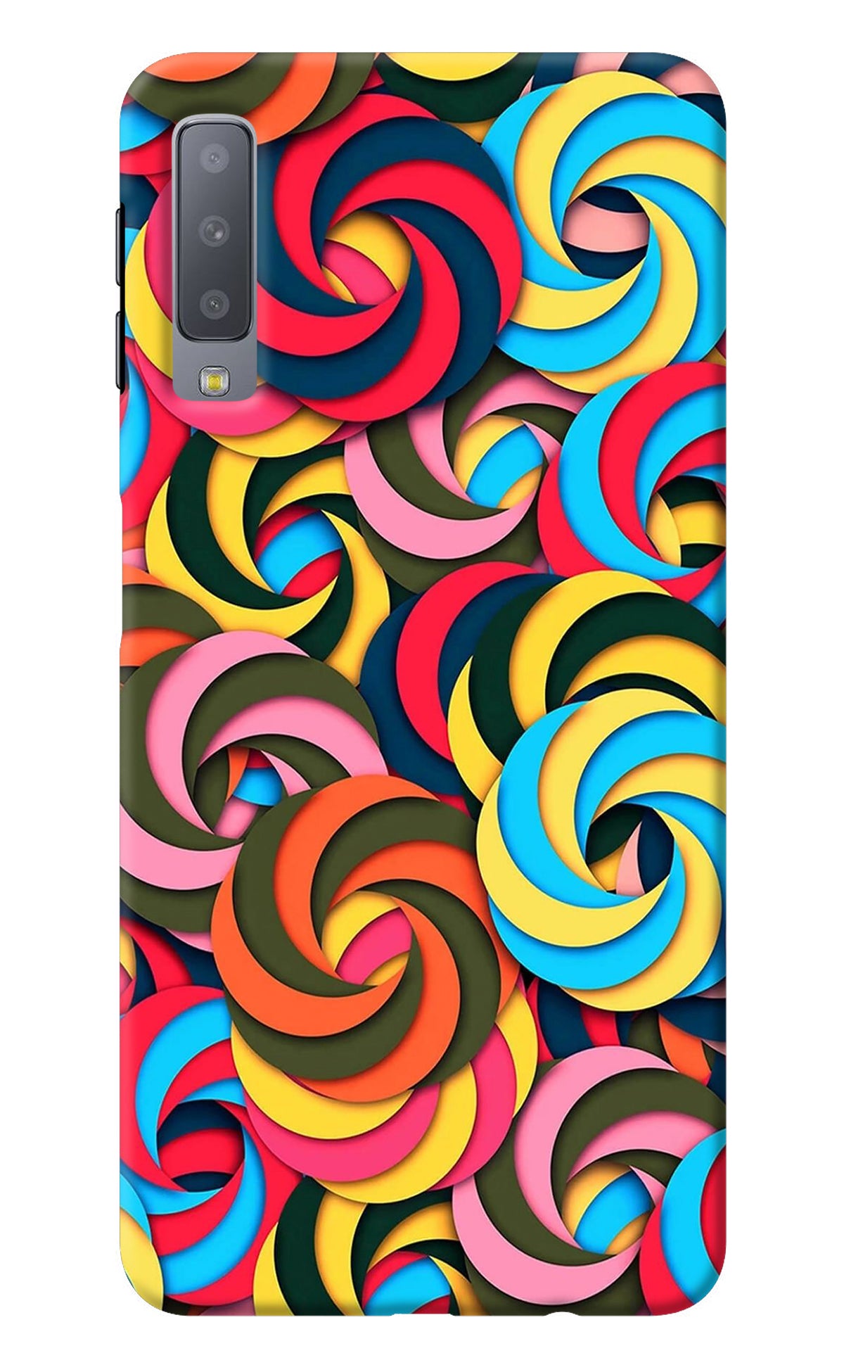 Spiral Pattern Samsung A7 Back Cover