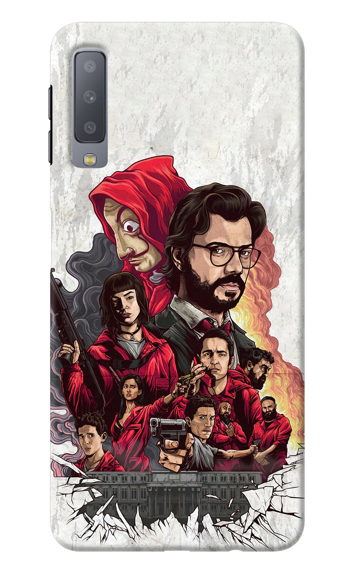 Money Heist Artwork Samsung A7 Back Cover