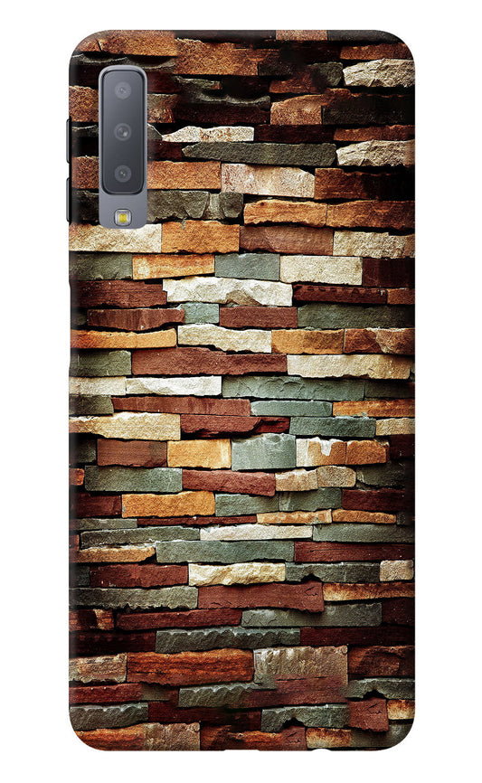 Bricks Pattern Samsung A7 Back Cover