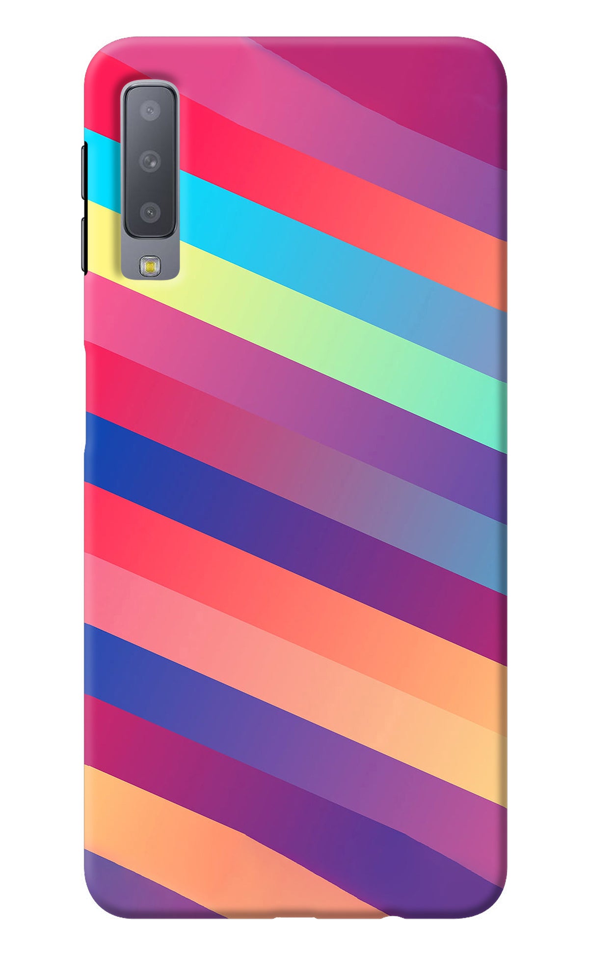 Stripes color Samsung A7 Back Cover