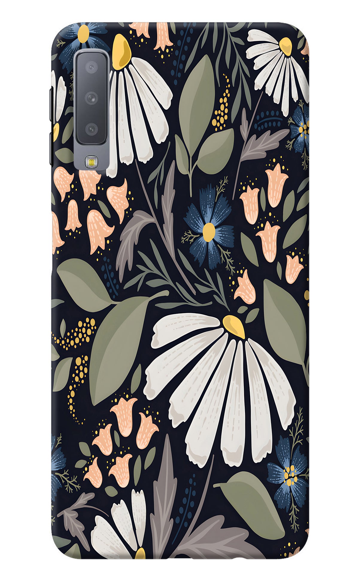 Flowers Art Samsung A7 Back Cover