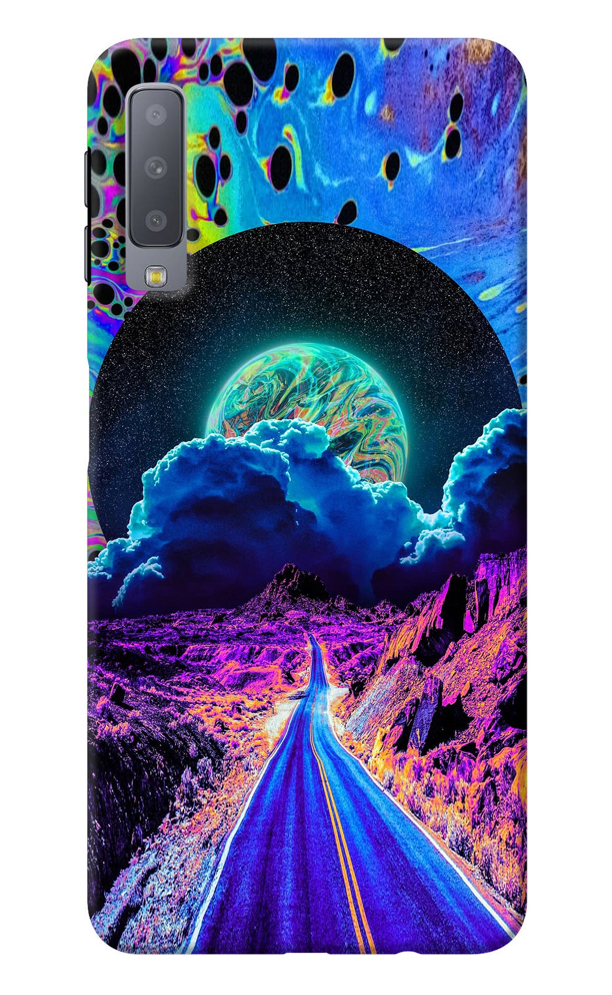 Psychedelic Painting Samsung A7 Back Cover