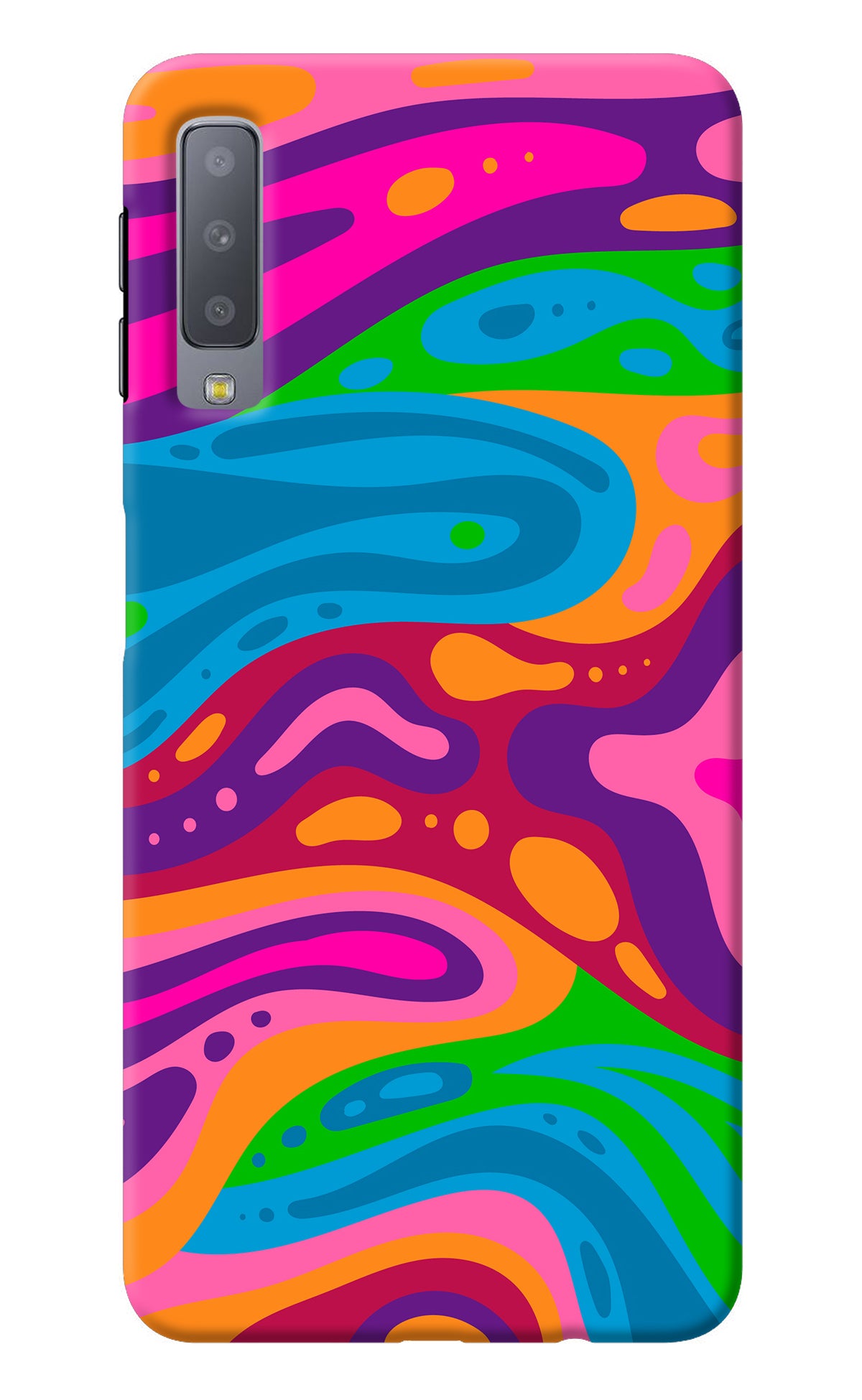 Trippy Pattern Samsung A7 Back Cover