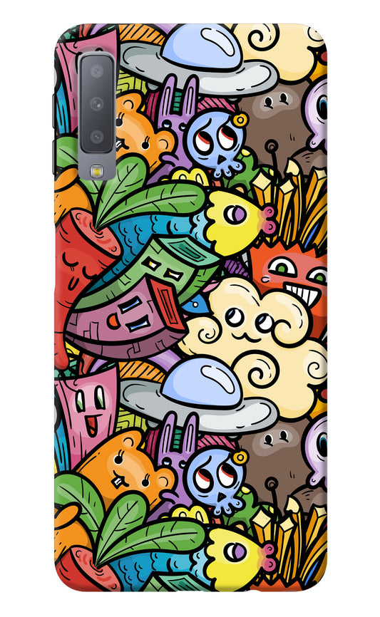 Veggie Doodle Samsung A7 Back Cover