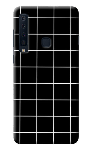 White Grid Samsung A9 Back Cover