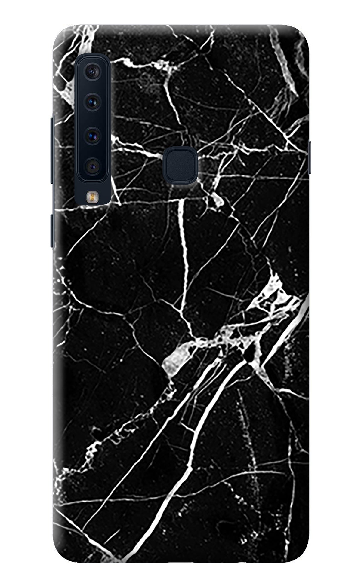 Black Marble Pattern Samsung A9 Back Cover