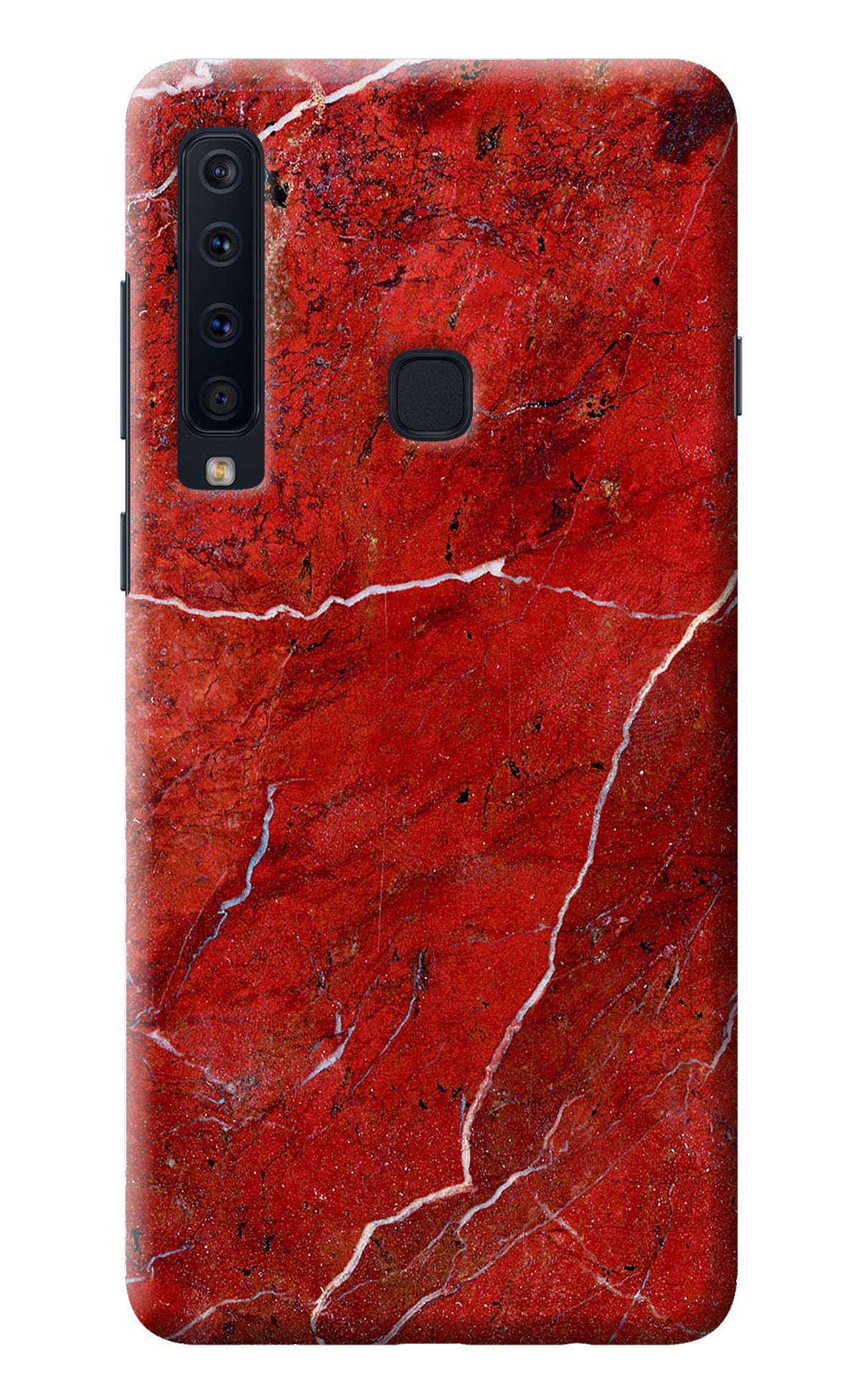 Red Marble Design Samsung A9 Back Cover