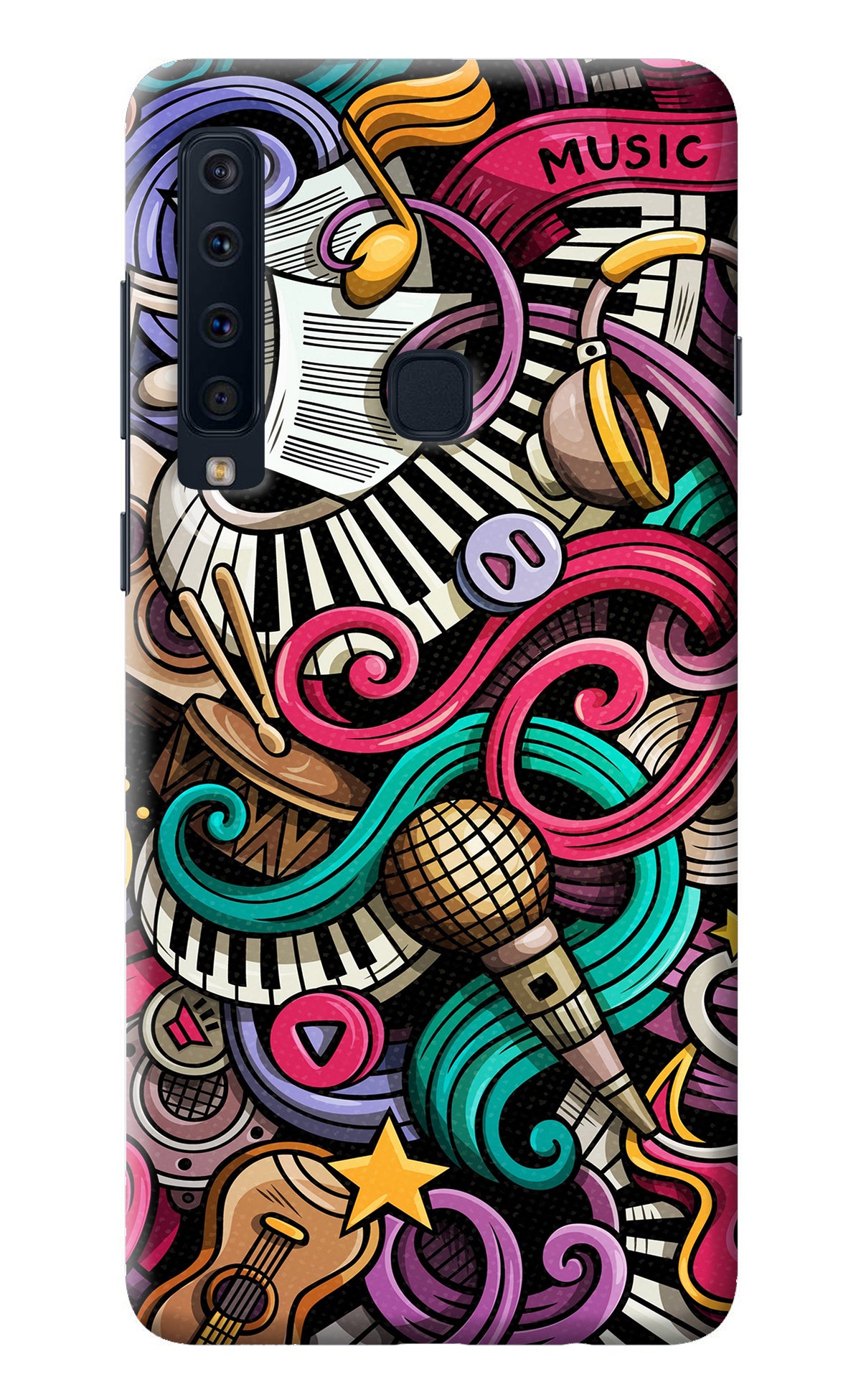 Music Abstract Samsung A9 Back Cover