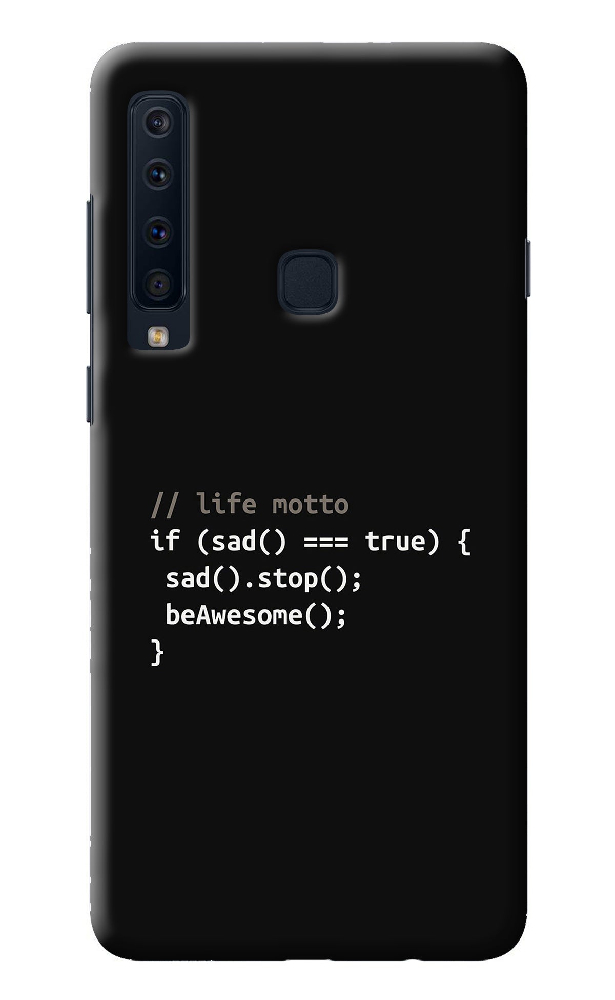Life Motto Code Samsung A9 Back Cover