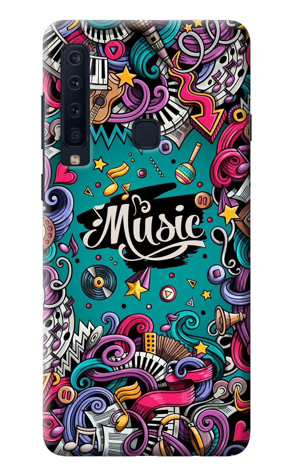 Music Graffiti Samsung A9 Back Cover