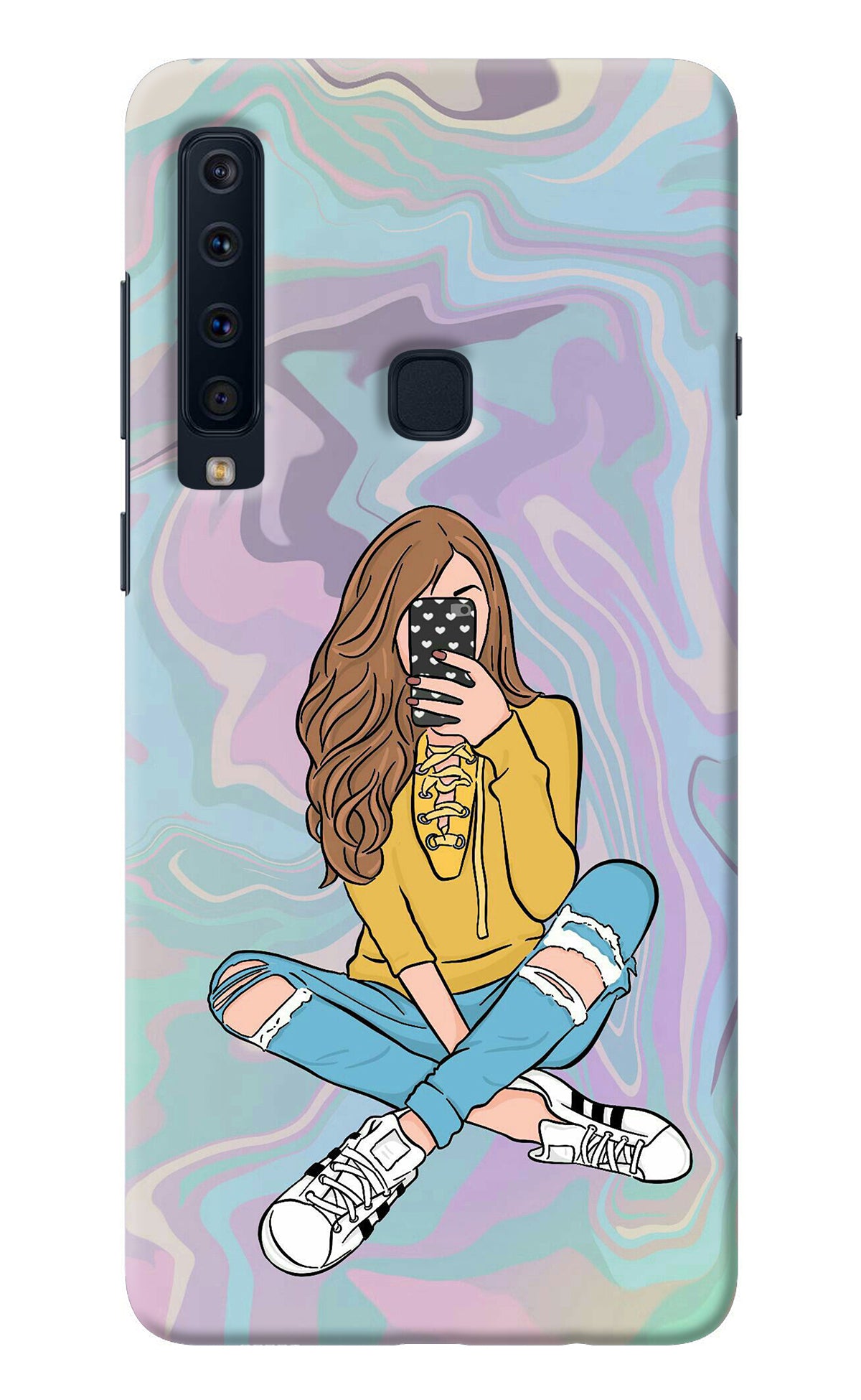 Selfie Girl Samsung A9 Back Cover