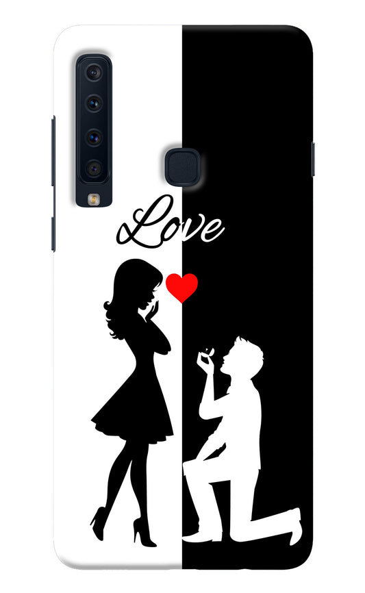 Love Propose Black And White Samsung A9 Back Cover