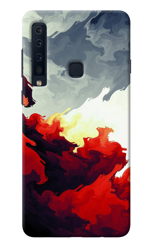 Fire Cloud Samsung A9 Back Cover