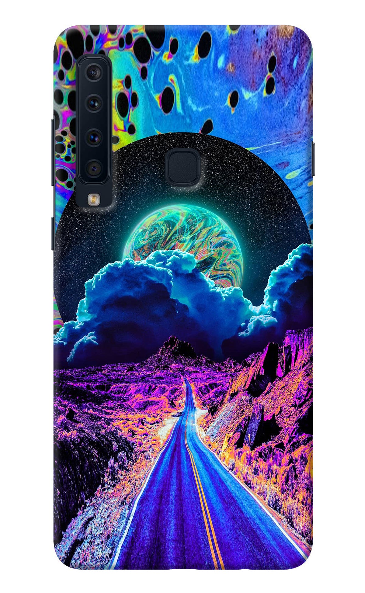 Psychedelic Painting Samsung A9 Back Cover