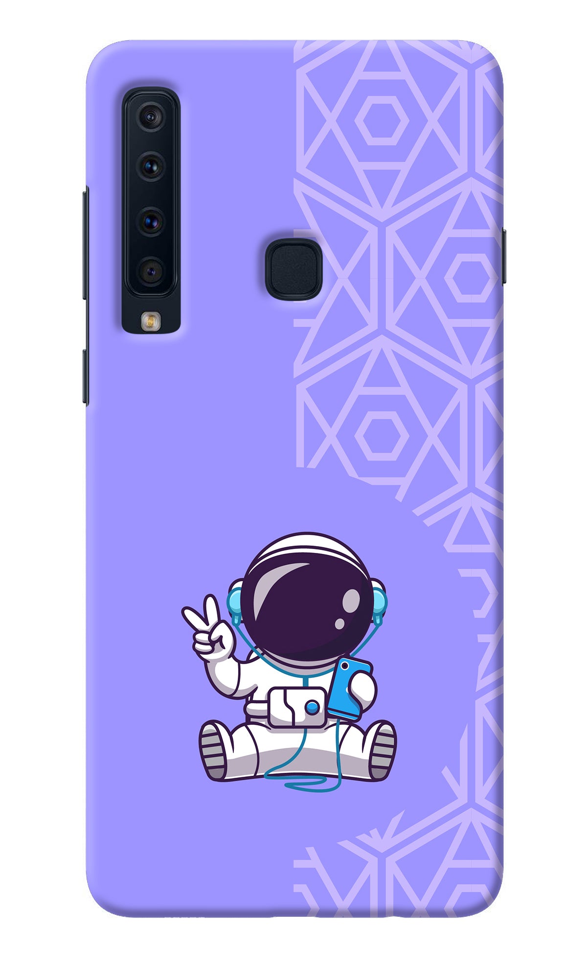 Cute Astronaut Chilling Samsung A9 Back Cover