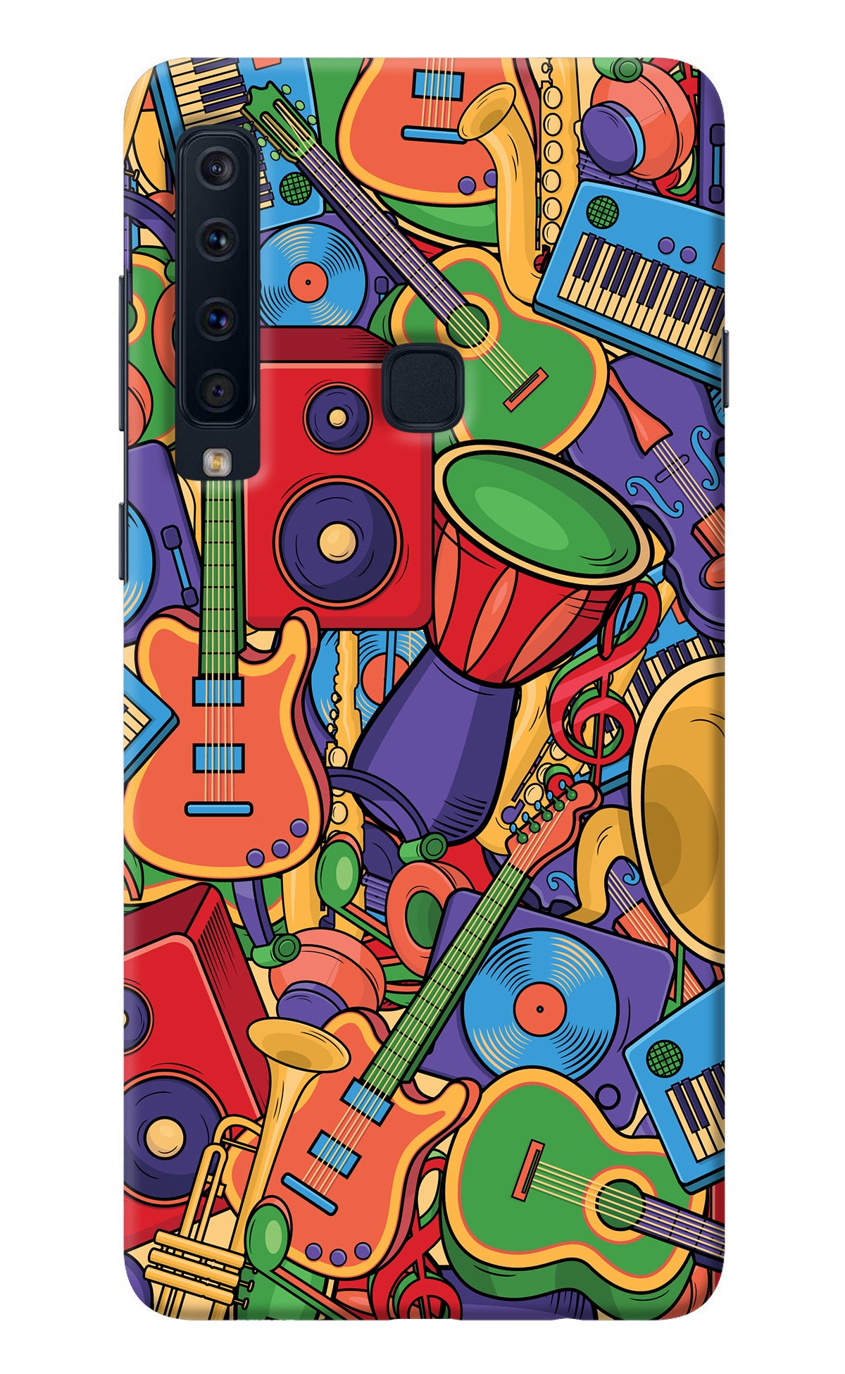 Music Instrument Doodle Samsung A9 Back Cover