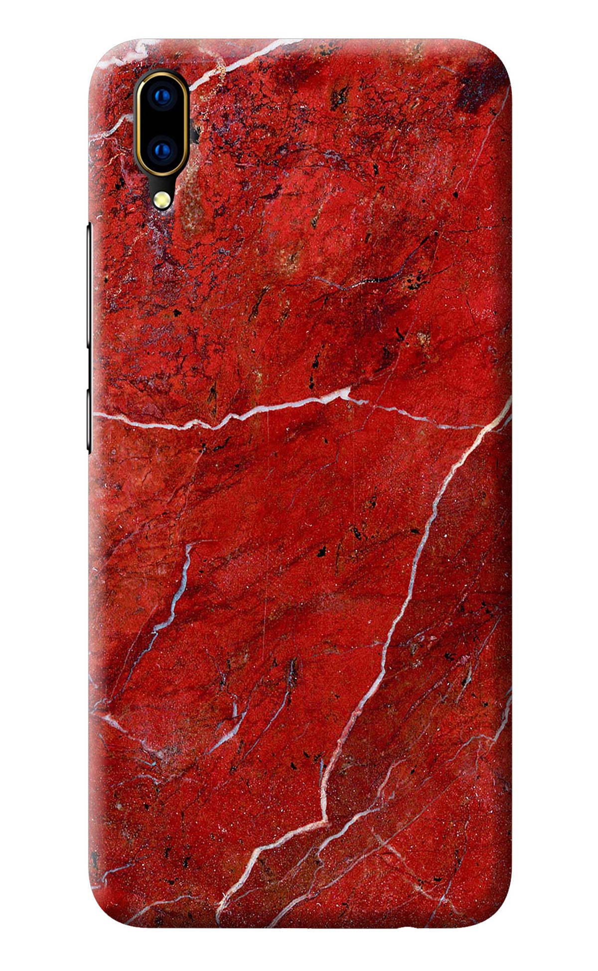 Red Marble Design Vivo V11 Pro Back Cover