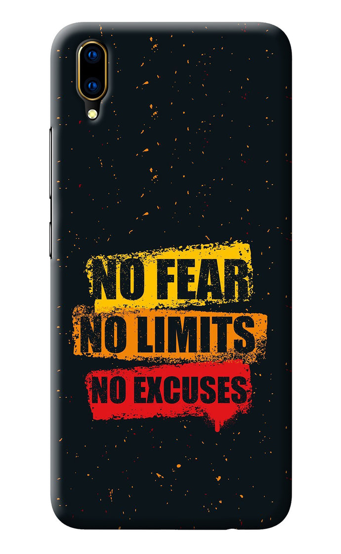 No Fear No Limits No Excuse Vivo V11 Pro Back Cover