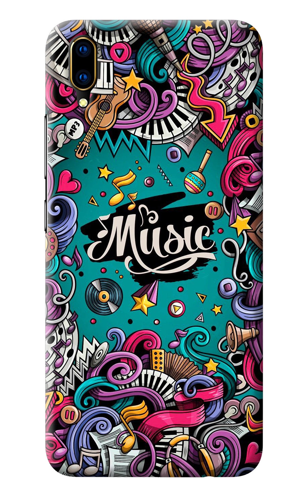 Music Graffiti Vivo V11 Pro Back Cover