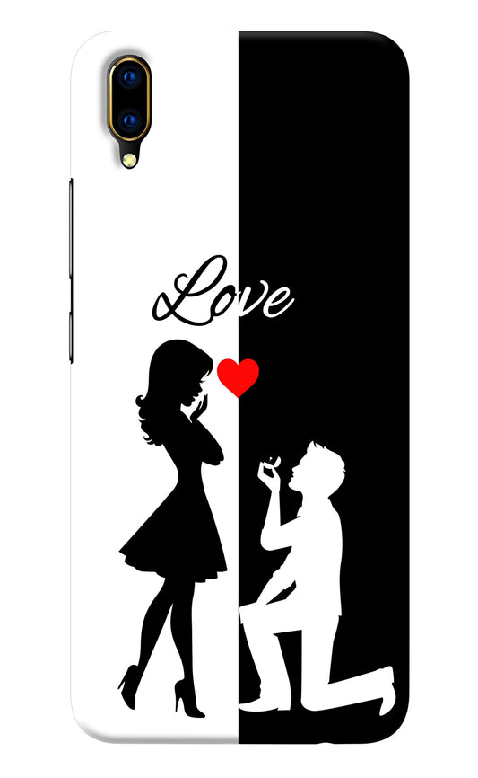 Love Propose Black And White Vivo V11 Pro Back Cover