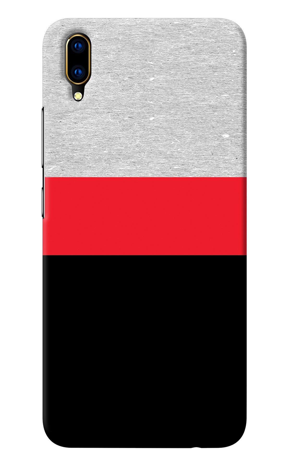 Tri Color Pattern Vivo V11 Pro Back Cover