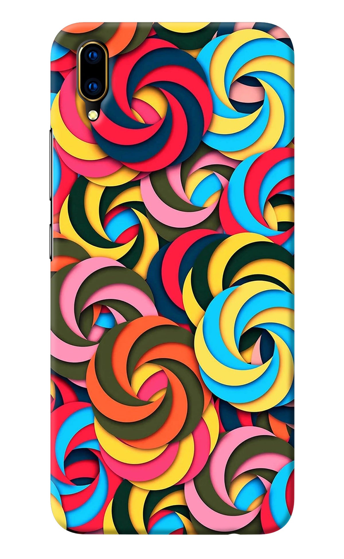 Spiral Pattern Vivo V11 Pro Back Cover