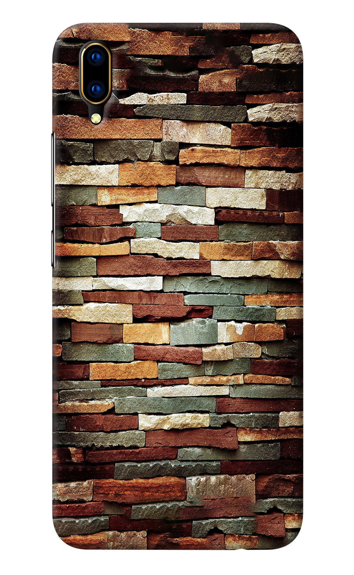 Bricks Pattern Vivo V11 Pro Back Cover