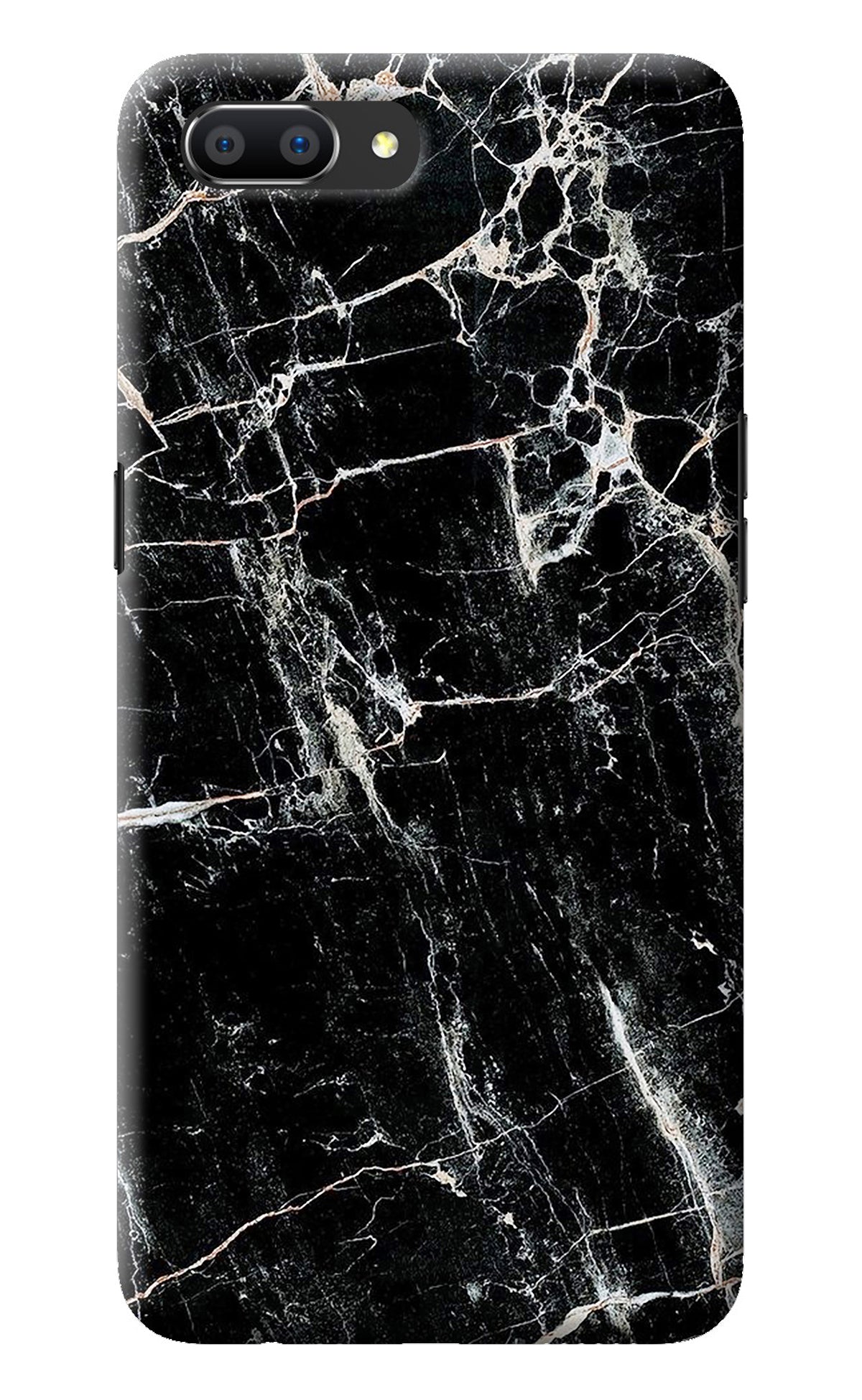 Black Marble Texture Realme C1 Back Cover