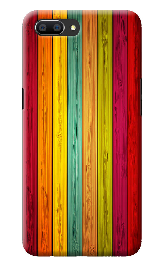 Multicolor Wooden Realme C1 Back Cover