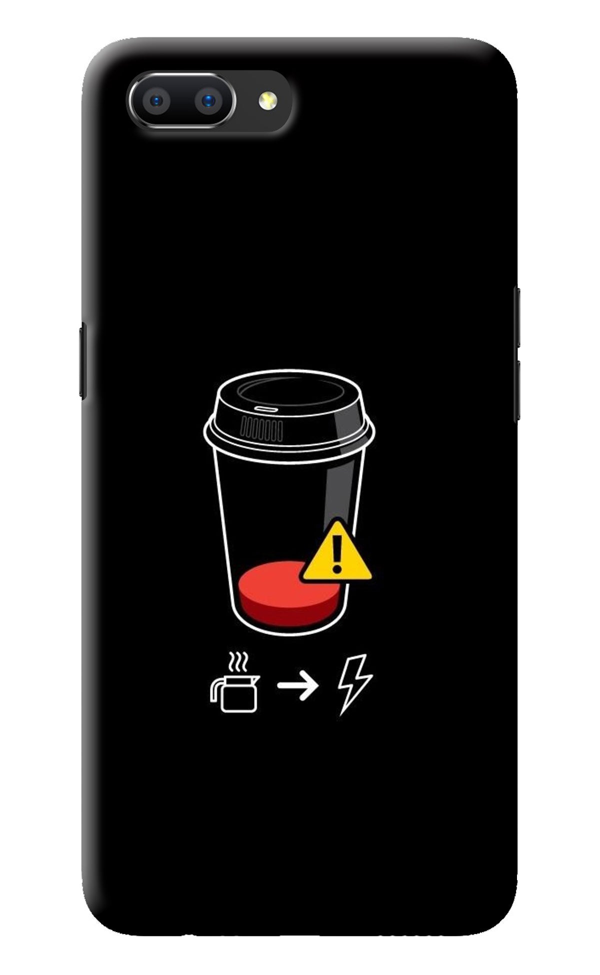 Coffee Realme C1 Back Cover