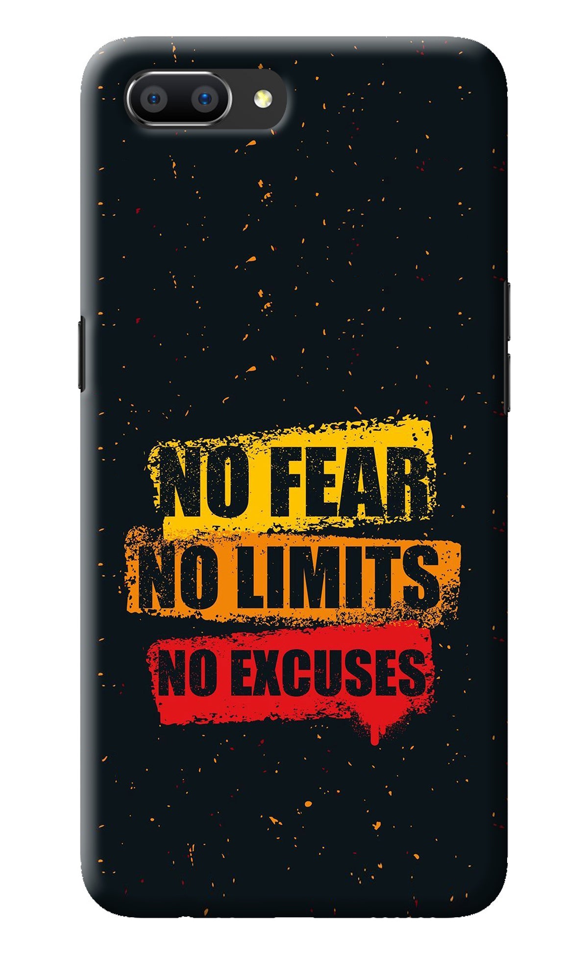 No Fear No Limits No Excuse Realme C1 Back Cover