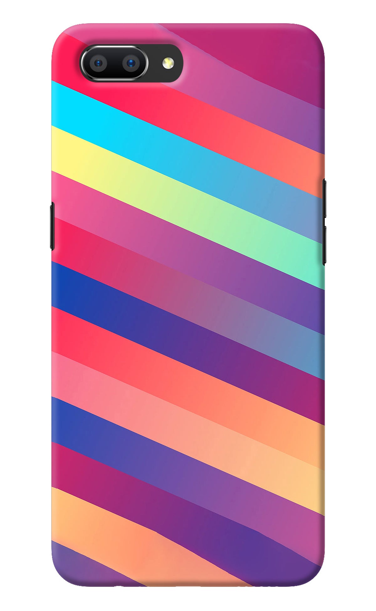 Stripes color Realme C1 Back Cover