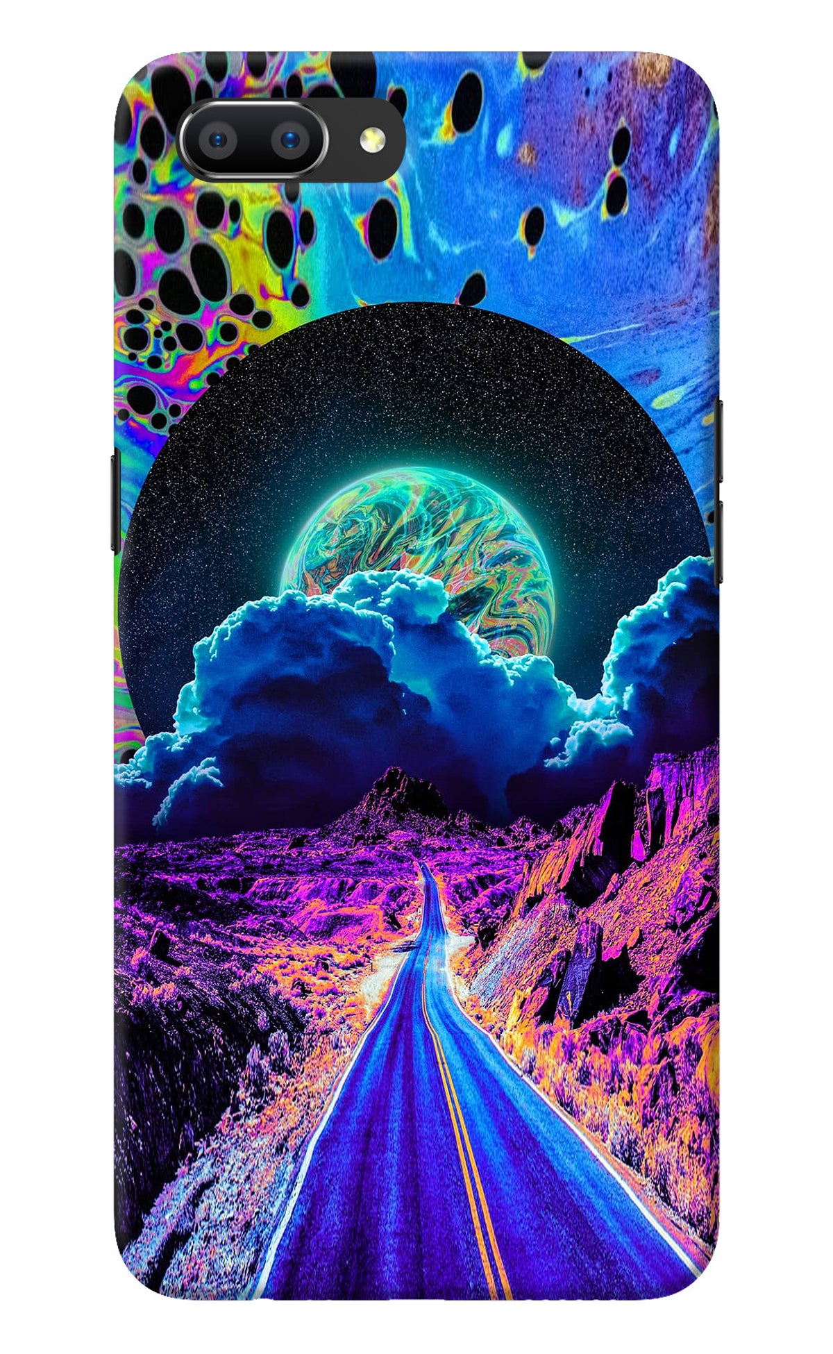 Psychedelic Painting Realme C1 Back Cover