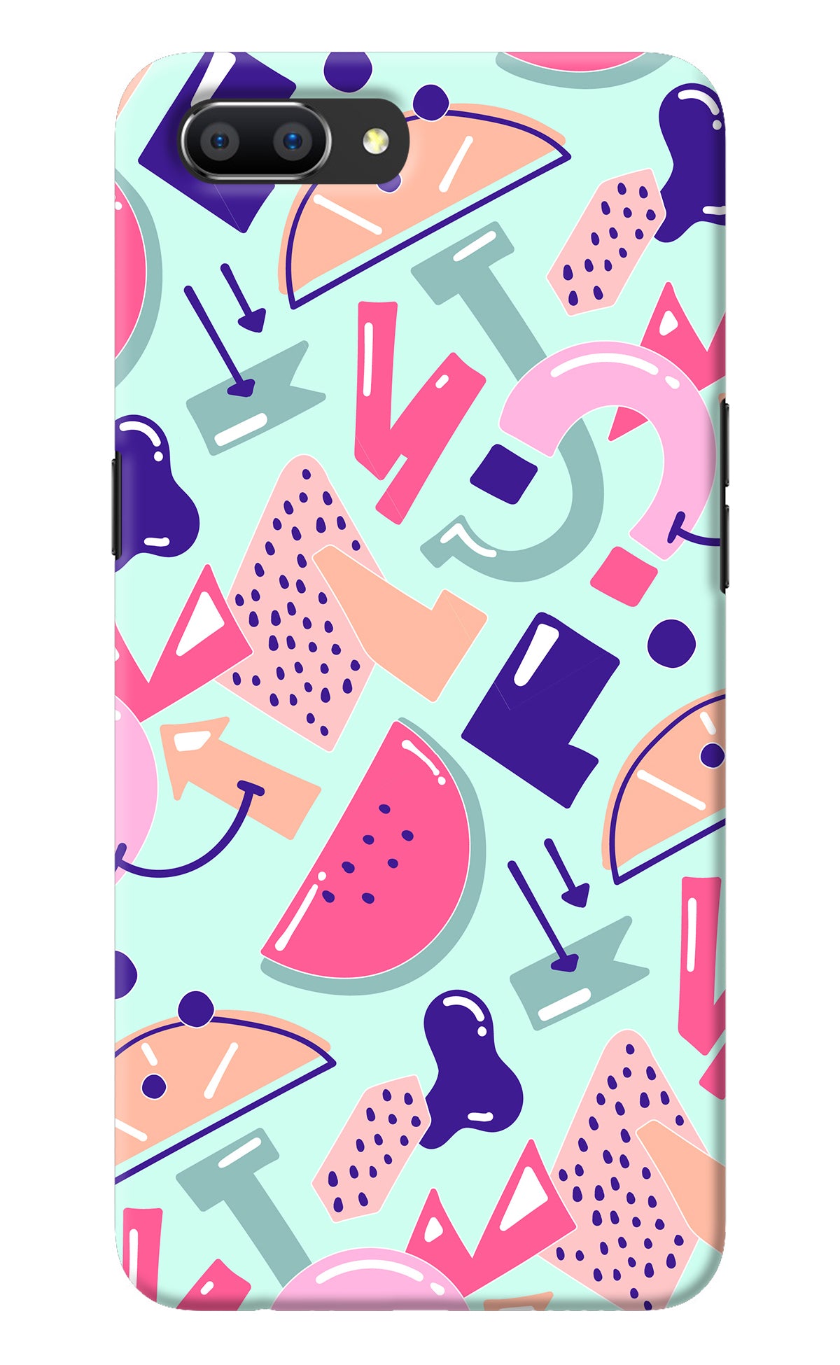 Doodle Pattern Realme C1 Back Cover