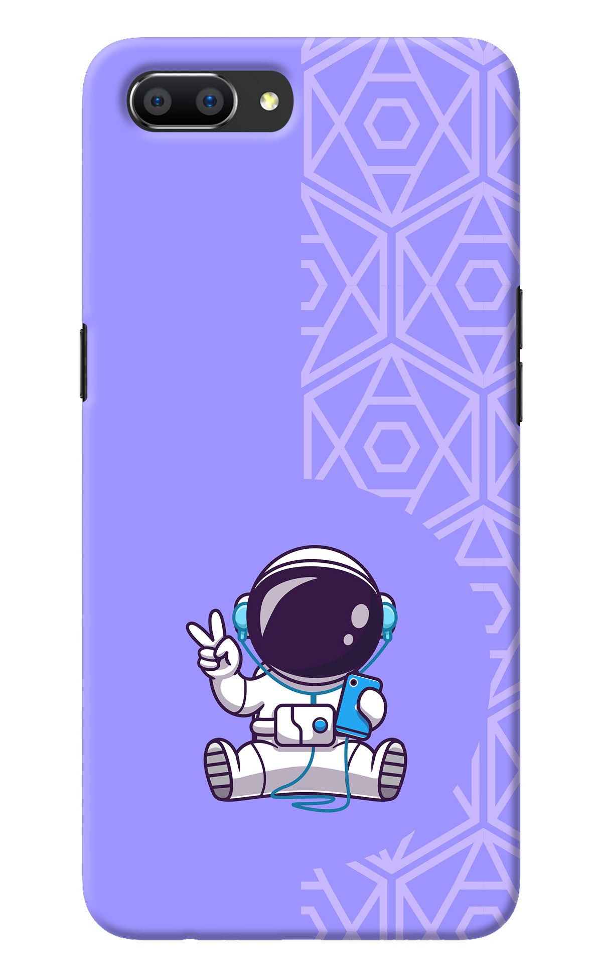 Cute Astronaut Chilling Realme C1 Back Cover