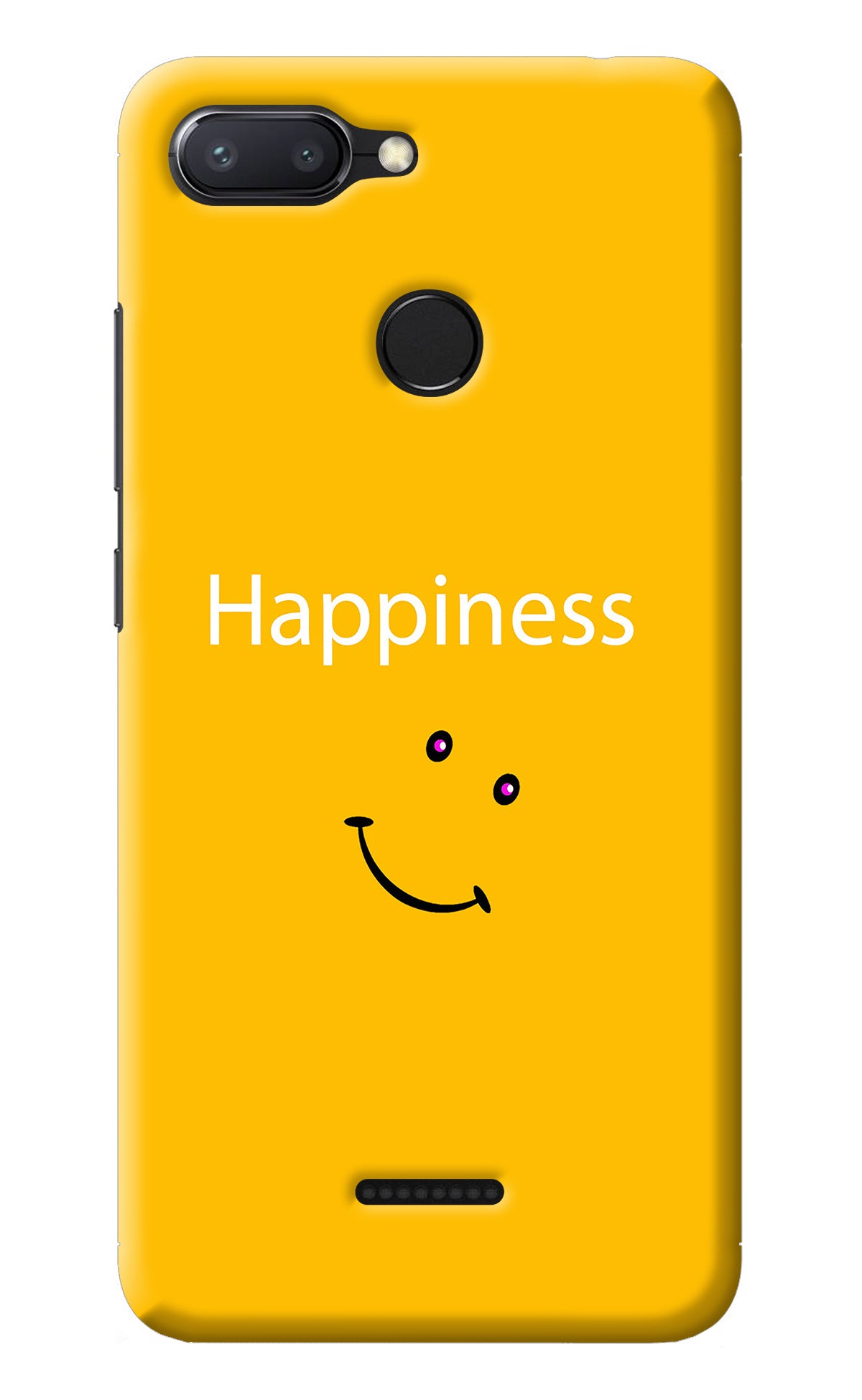 Happiness With Smiley Redmi 6 Back Cover