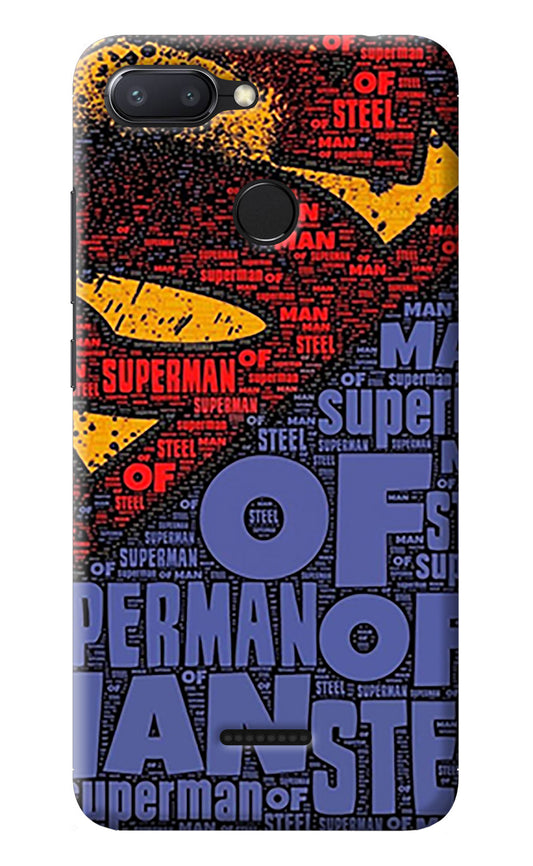 Superman Redmi 6 Back Cover