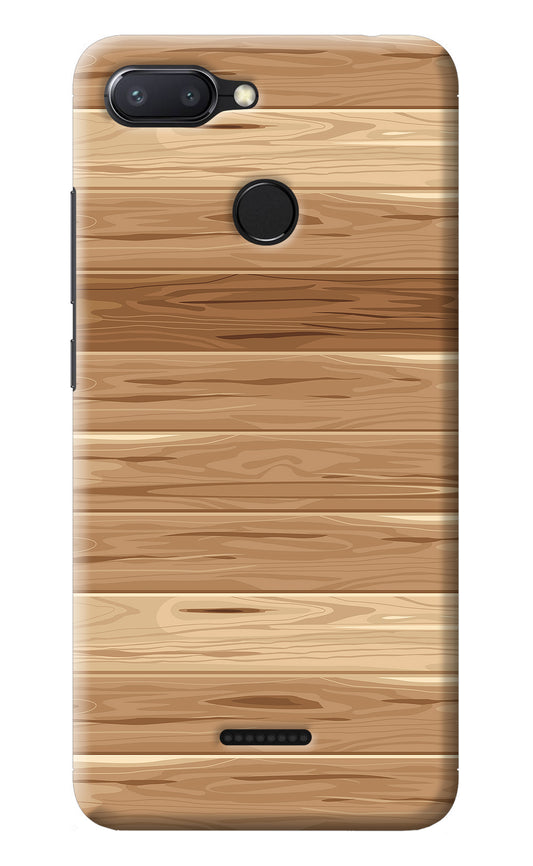 Wooden Vector Redmi 6 Back Cover