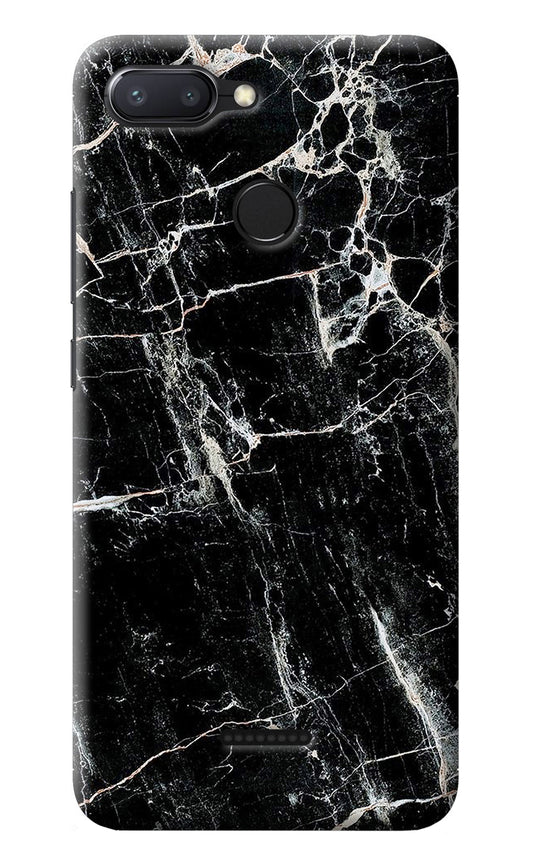 Black Marble Texture Redmi 6 Back Cover