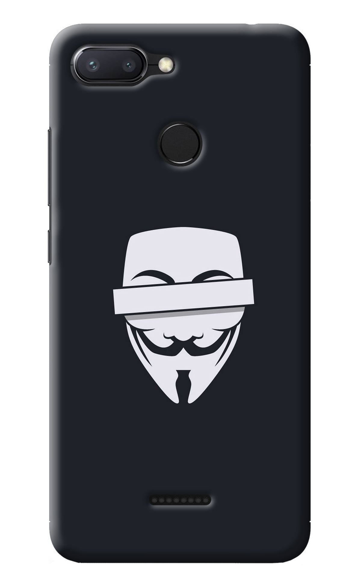 Anonymous Face Redmi 6 Back Cover