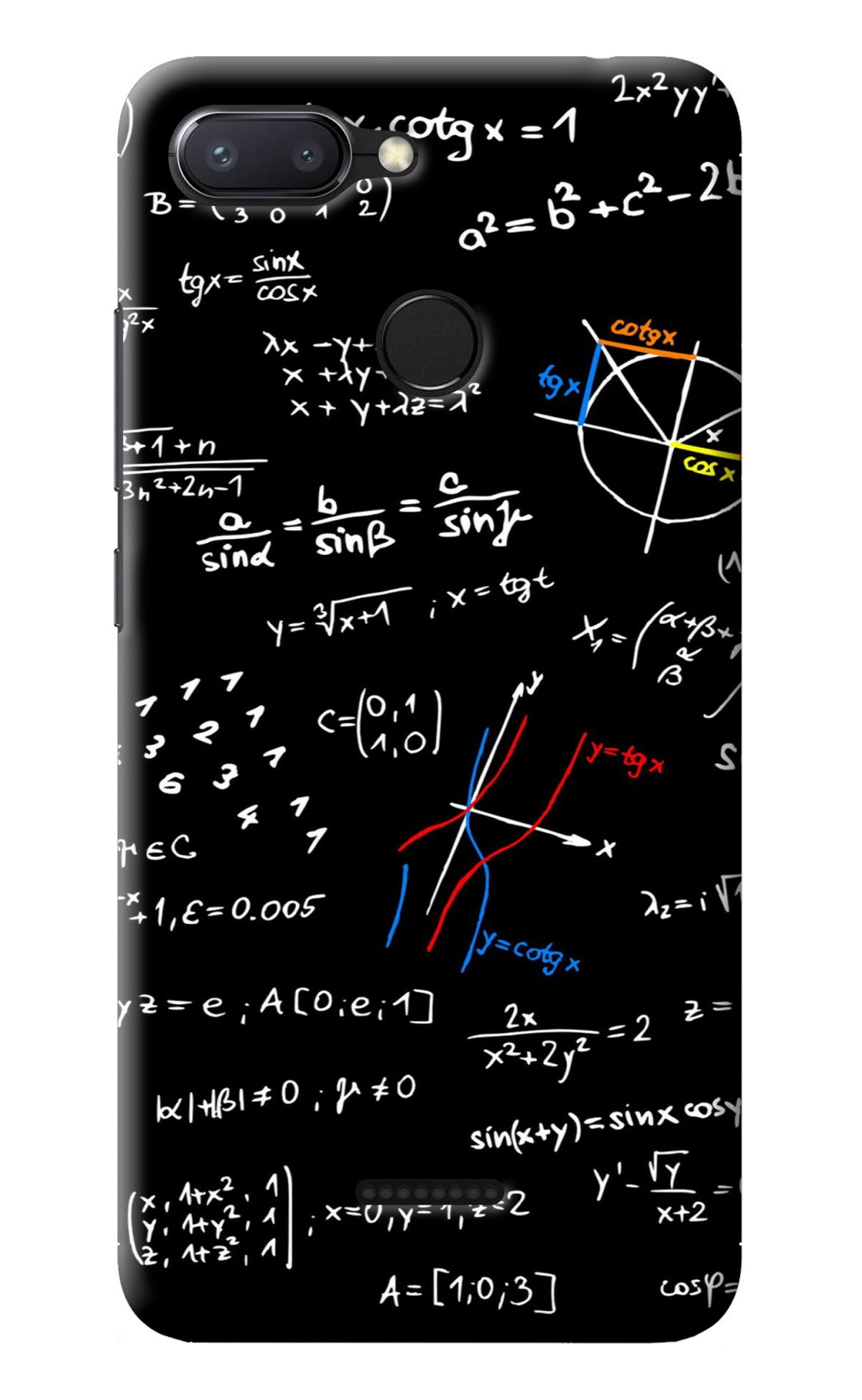 Mathematics Formula Redmi 6 Back Cover