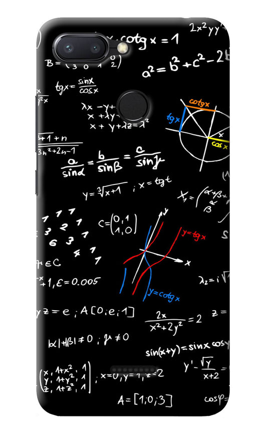 Mathematics Formula Redmi 6 Back Cover