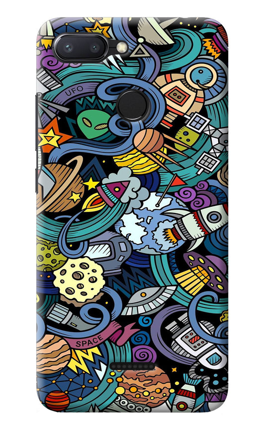 Space Abstract Redmi 6 Back Cover
