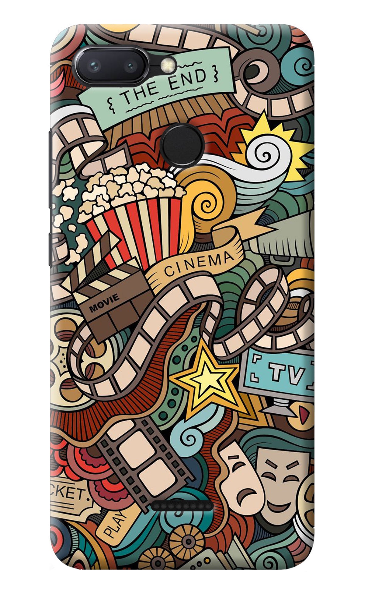 Cinema Abstract Redmi 6 Back Cover