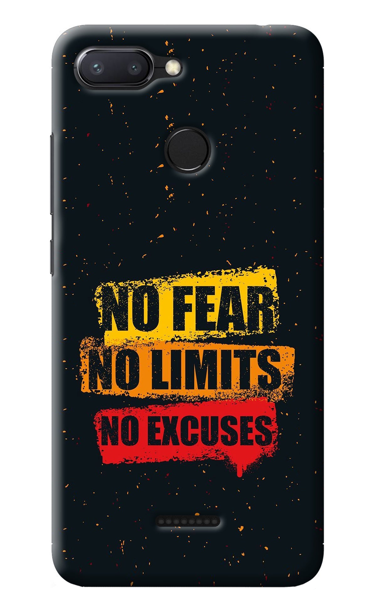 No Fear No Limits No Excuse Redmi 6 Back Cover