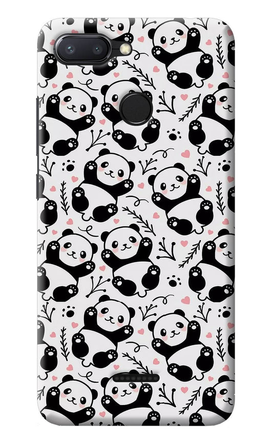 Cute Panda Redmi 6 Back Cover