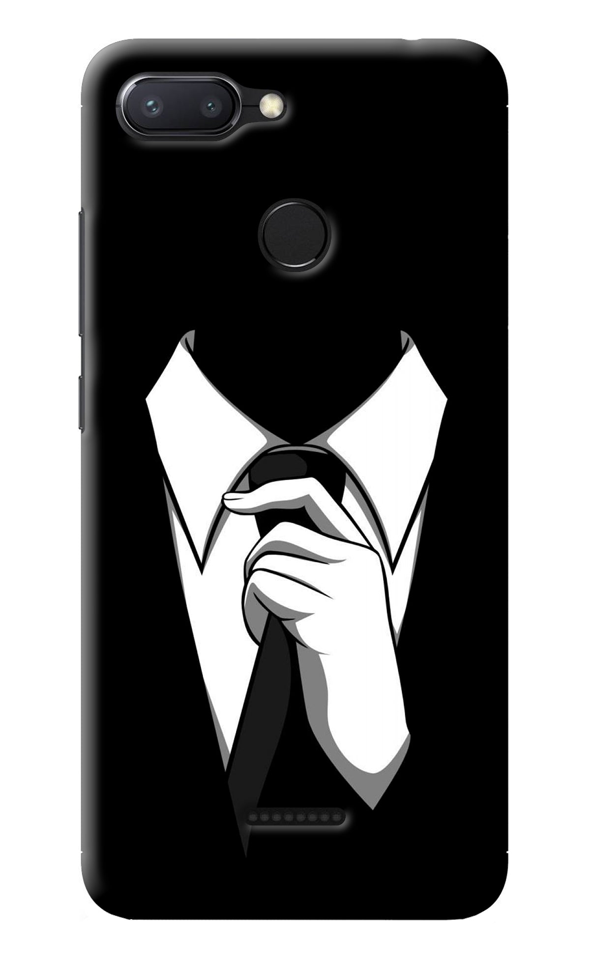 Black Tie Redmi 6 Back Cover