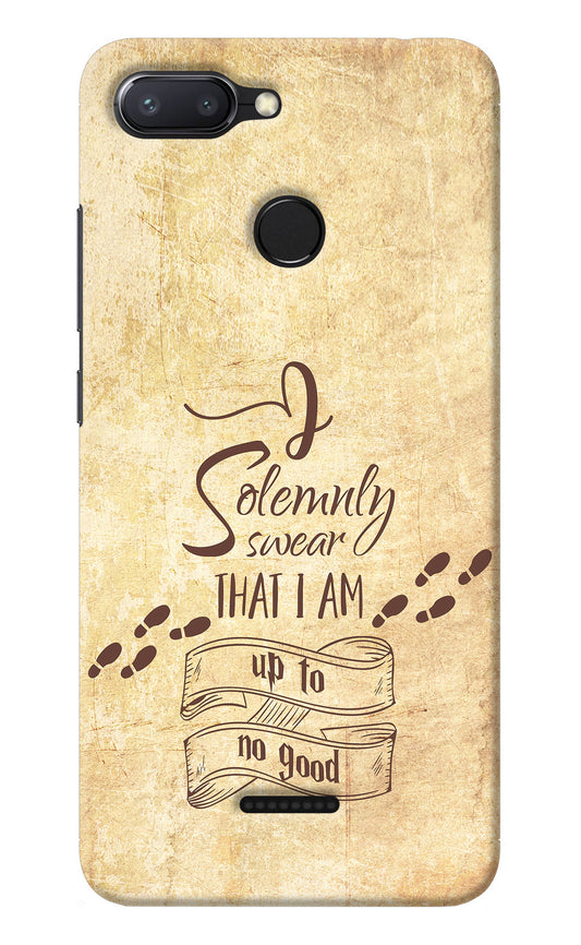 I Solemnly swear that i up to no good Redmi 6 Back Cover