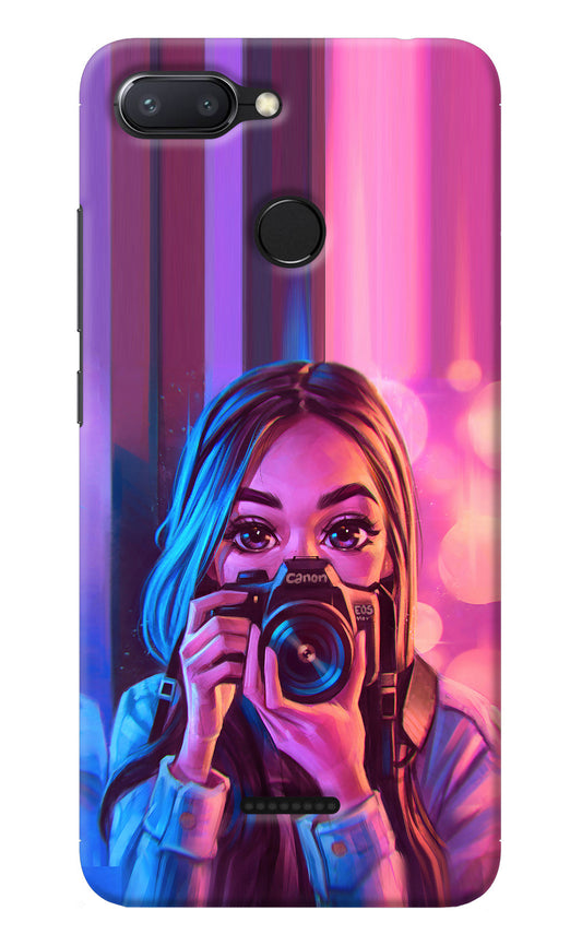 Girl Photographer Redmi 6 Back Cover