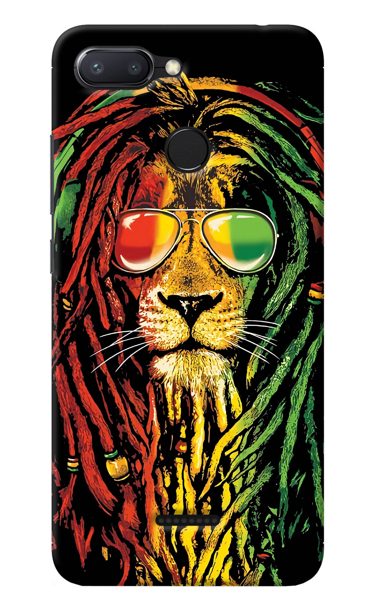 Rasta Lion Redmi 6 Back Cover